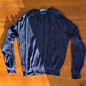 Polo by Ralph Lauren men’s Navy V-Neck Sweater